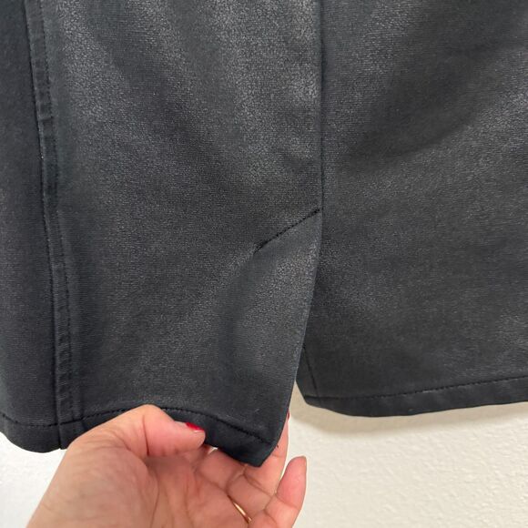 Lane Bryant Women's Black Skirt Knee Length Career Pull On Slit in Back Size 18 - Picture 5 of 12